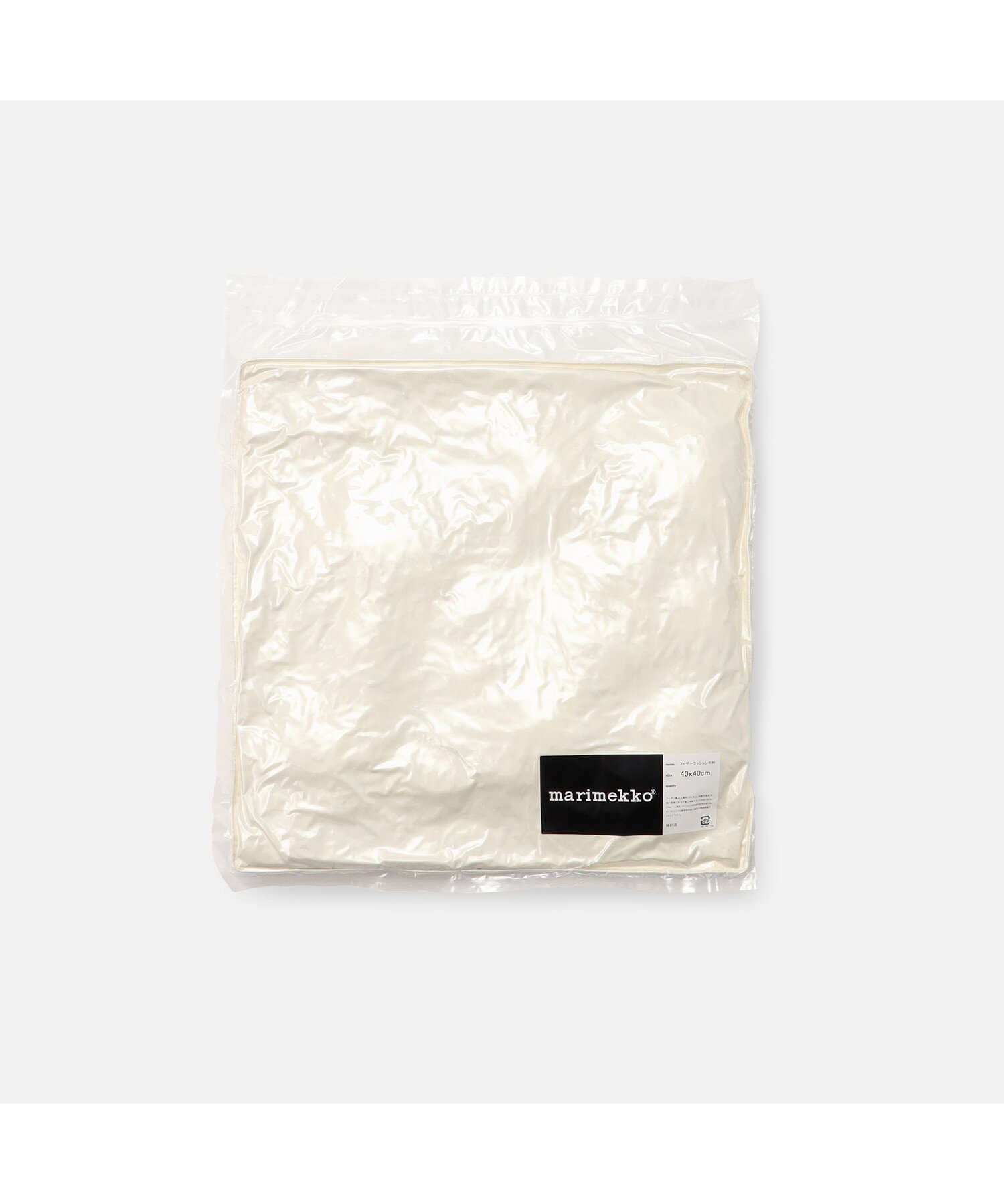 Marimekko インナークッション 40*40cm マリメッコ インテリア・生活雑貨 クッション・クッションカバー ホワイト