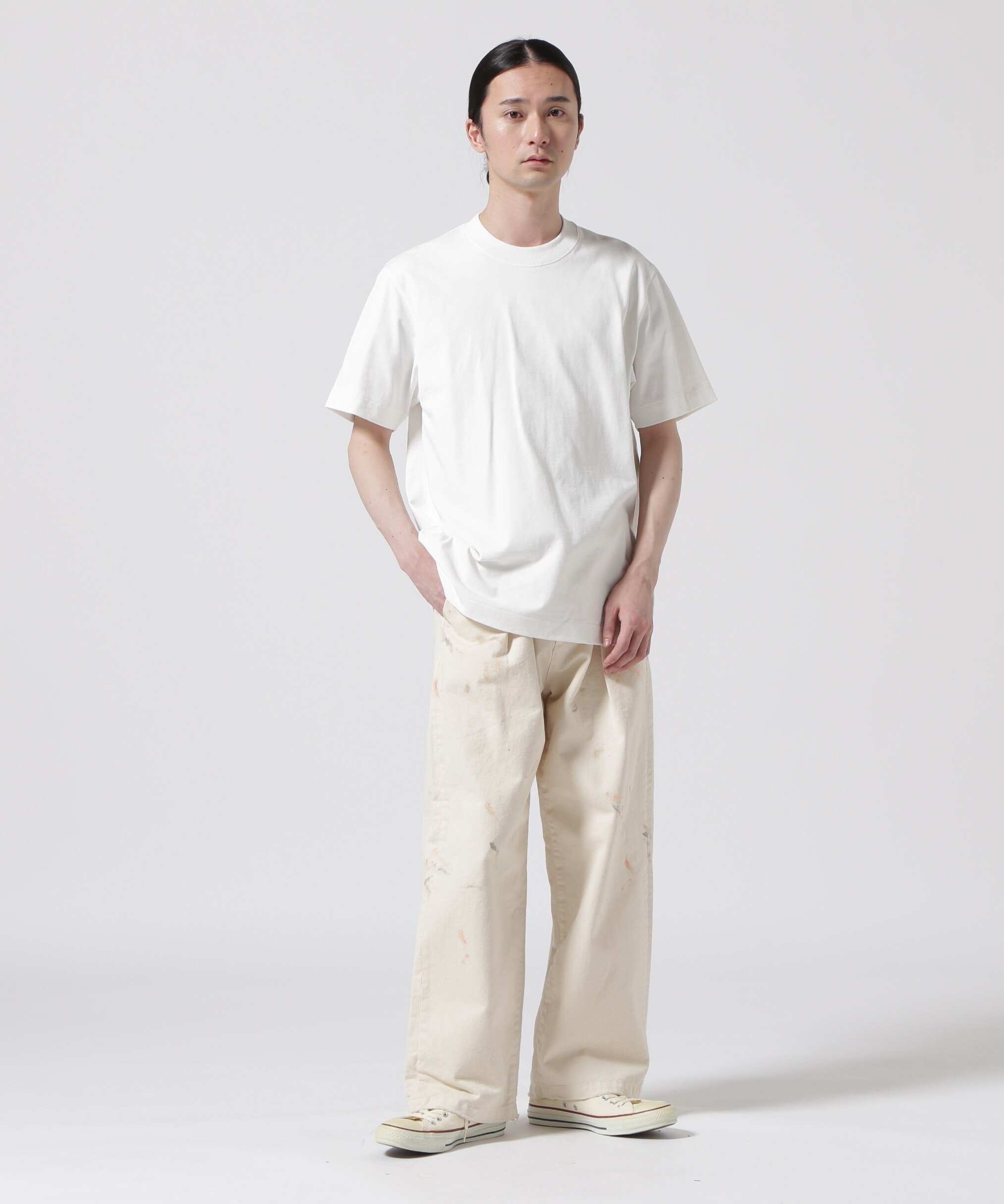 【SALE／30%OFF】GARDEN TOKYO FIT FOR/フィットフォー/201 BASIC HALF SLEEVE TEE ガーデン トップス カットソー・Tシャツ ホワイト ブラック【送料無料】