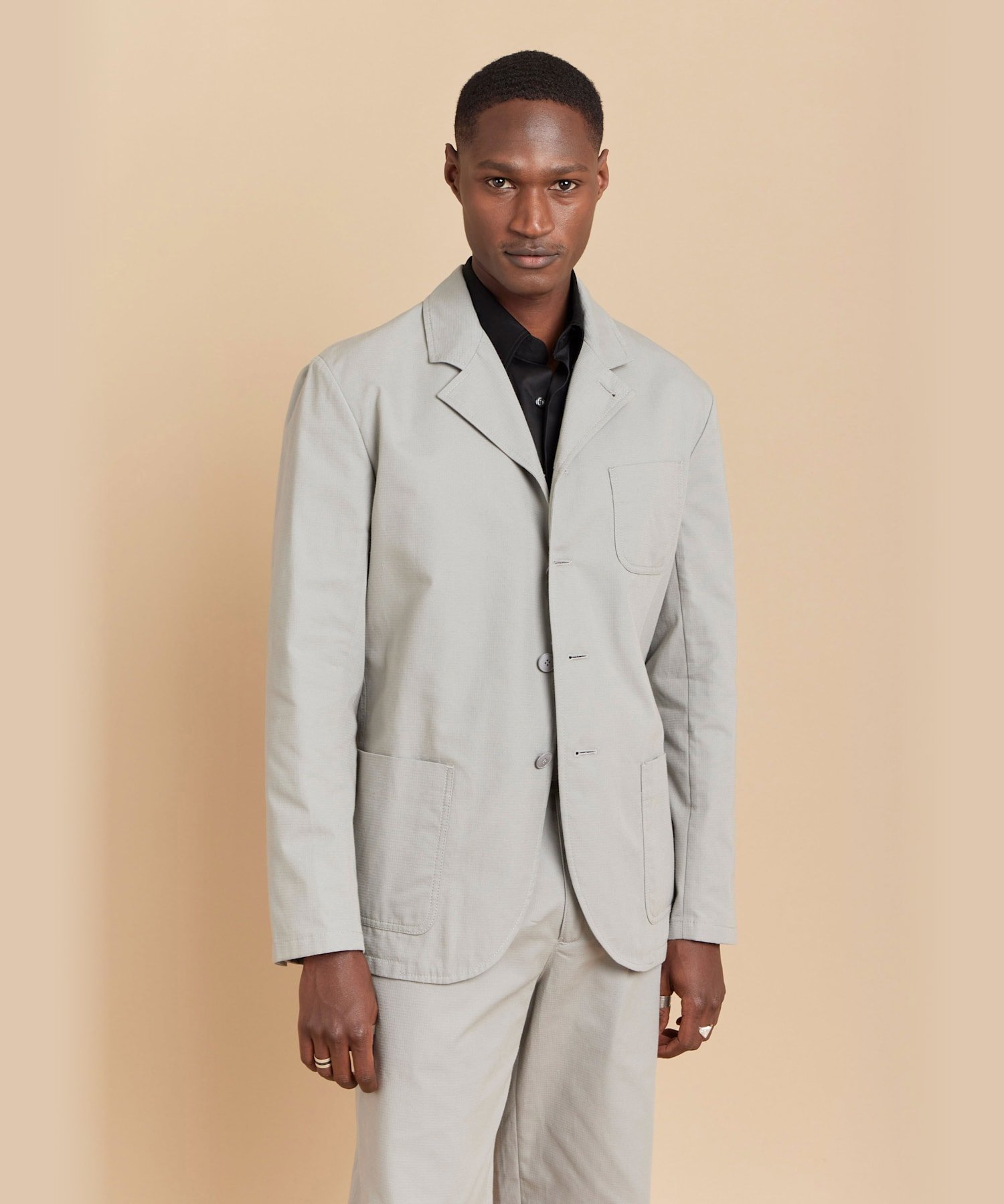 【セットアップ対応商品】TV18 VESTE ジャケット アニエスベー ジャケット・アウター その他のジャケット・アウター グレー