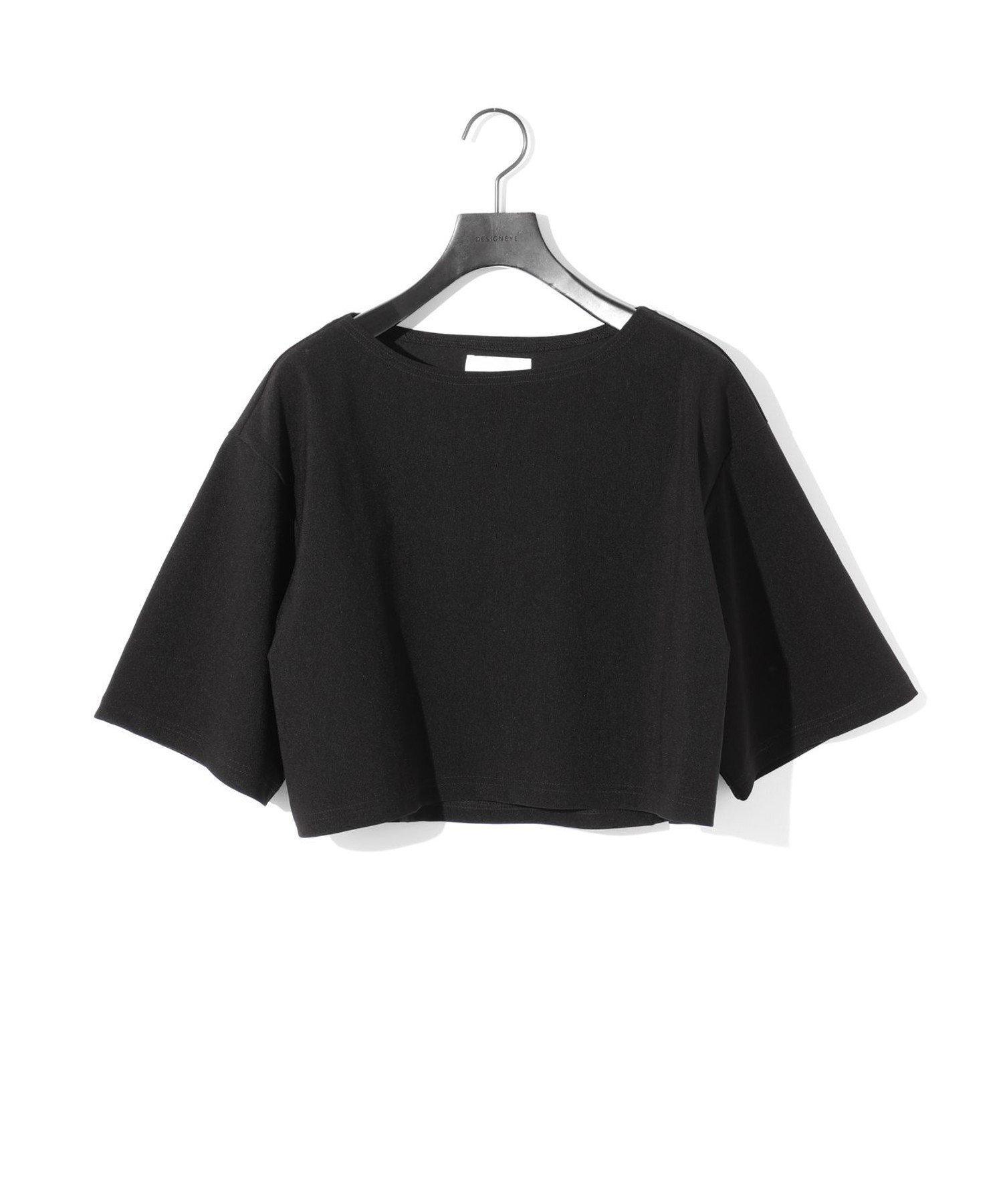 MIDIUMISOLID MIDIUMISOLID for Ladies リブショートプルオーバー マーコート トップス カットソー・Tシャツ グレー ベージュ ブラック