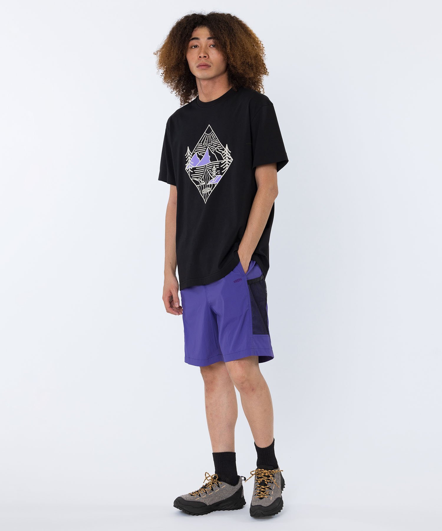 【SALE／30%OFF】KEEN OC/RP DIAMOND LOGO TEE ユニセックス オーシーアールピー ダイアモンド ロゴ ティー キーン トップス カットソー・Tシャツ ブラック【送料無料】