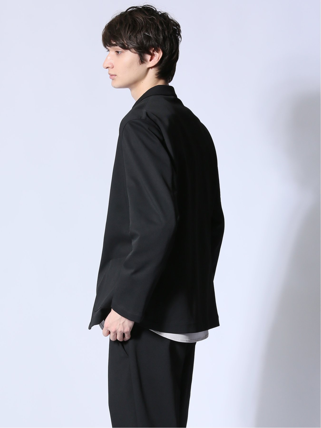 【SALE／50%OFF】m.f.editorial circle motion JERSEY 2ボタンジャケット(セットアップ可能) タカキュー トップス その他のトップス グレー【送料無料】