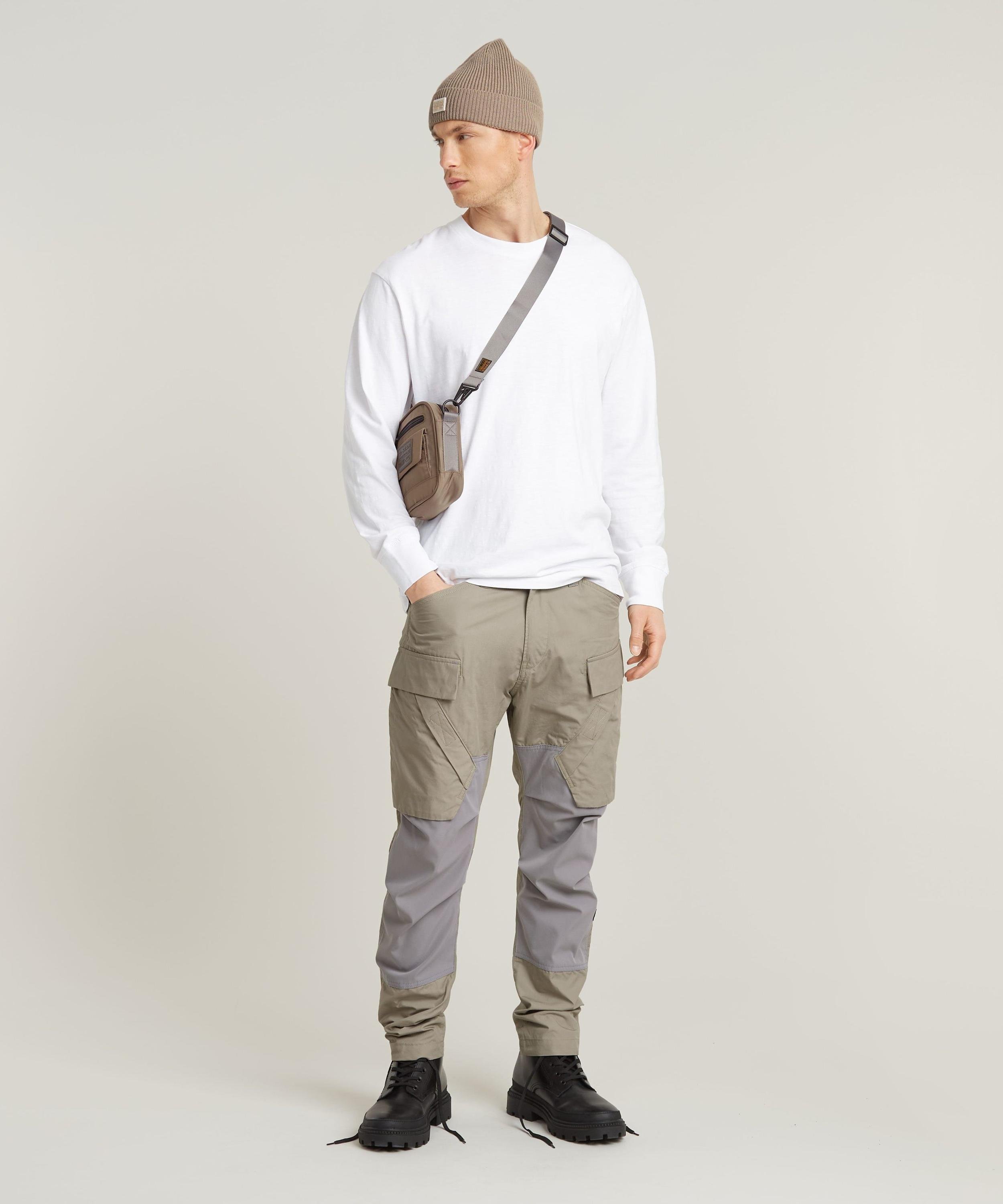 【公式ショップ】3D REGULAR TAPERED CARGO PANTS 3.0/立体裁断テーパードカーゴパンツ ジースターロゥ パンツ カーゴパンツ グレー