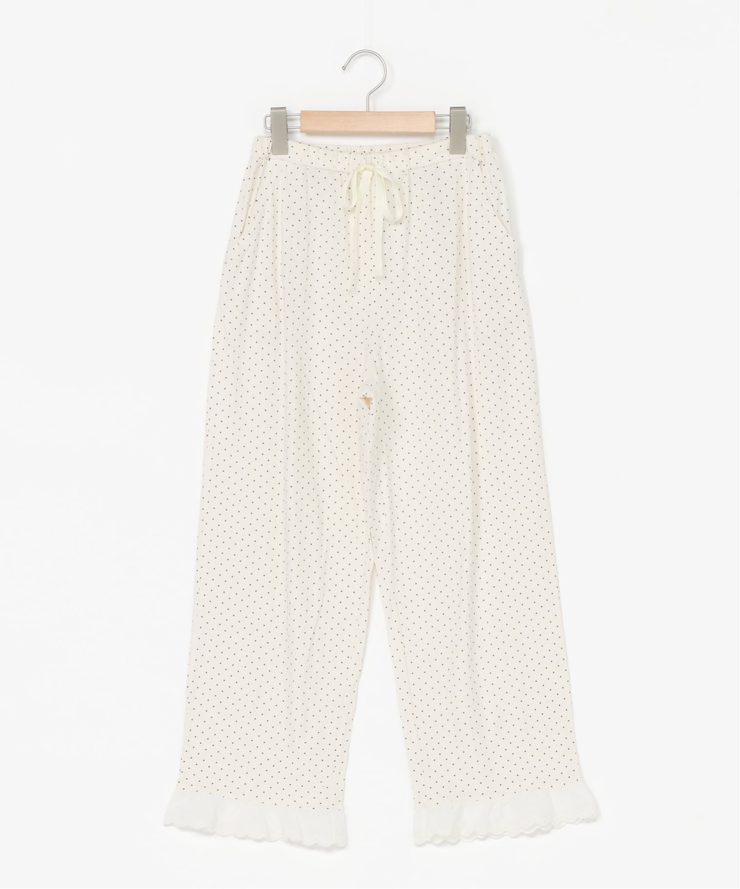 KID BLUE (W)26ドットエンブレース くるぶし丈ボトムス キッドブルー パンツ その他のパンツ ネイビー ホワイト