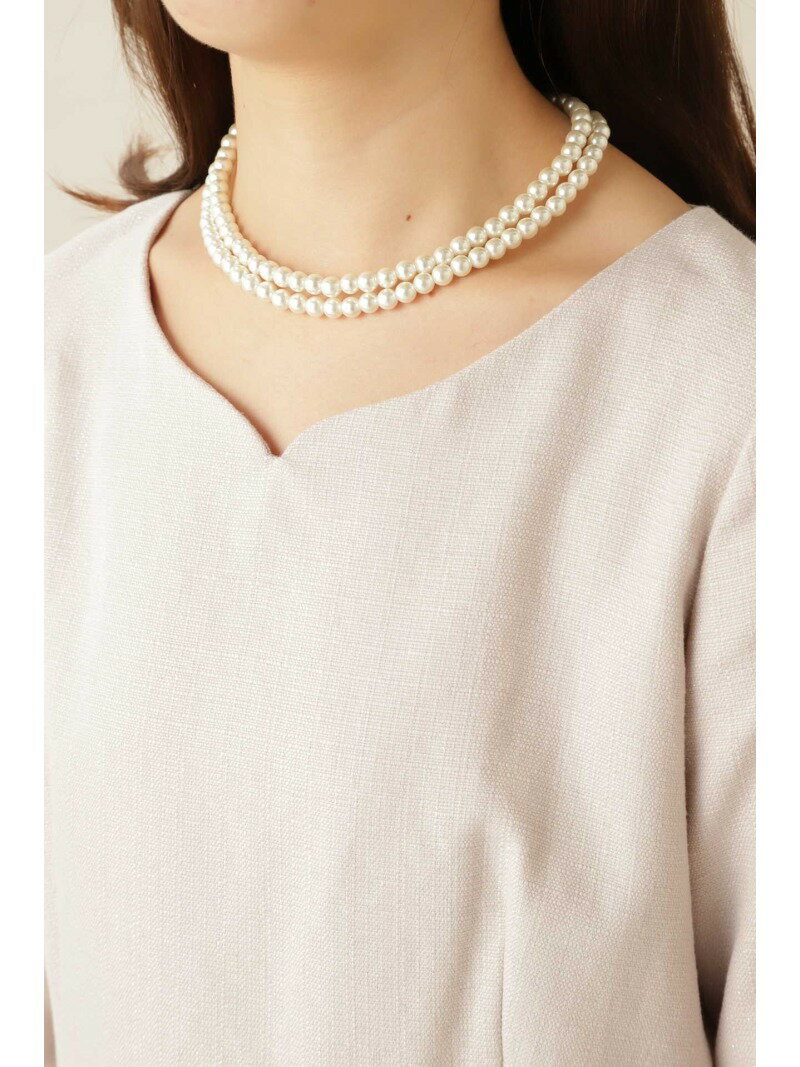 【SALE／70%OFF】NATURAL BEAUTY BASIC ベーシックパールネックレス ナチュラルビューティベーシック アクセサリー・腕時計 ネックレス ホワイト