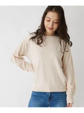 【SALE/24%OFF】pink adobe <WEB限定・LLサイズあり>スリーブデザインもちもちニット ピンクアドベ ニット ニットその他 ホワイト カーキ ピンク パープル ネイビー