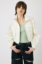 【SALE/55%OFF】MOUSSY CROPPED CARGO ジャケット マウジー ジャケット・アウター その他のジャケット・アウター ブラック ホワイト...
