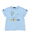 【SALE/30%OFF】BeBe 気球プリント袖ダブル天竺Tシャツ(80~90cm) ベベ オンライン ストア マタニティウェア・ベビー用品 ベビートップス ...