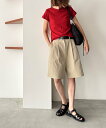 【SALE/20%OFF】MAYSEVEN MAYSEVEN ダブルタックハーフパンツ キャナルジーン パンツ その他のパンツ ベージュ ブラック ホワイト【送料無料】