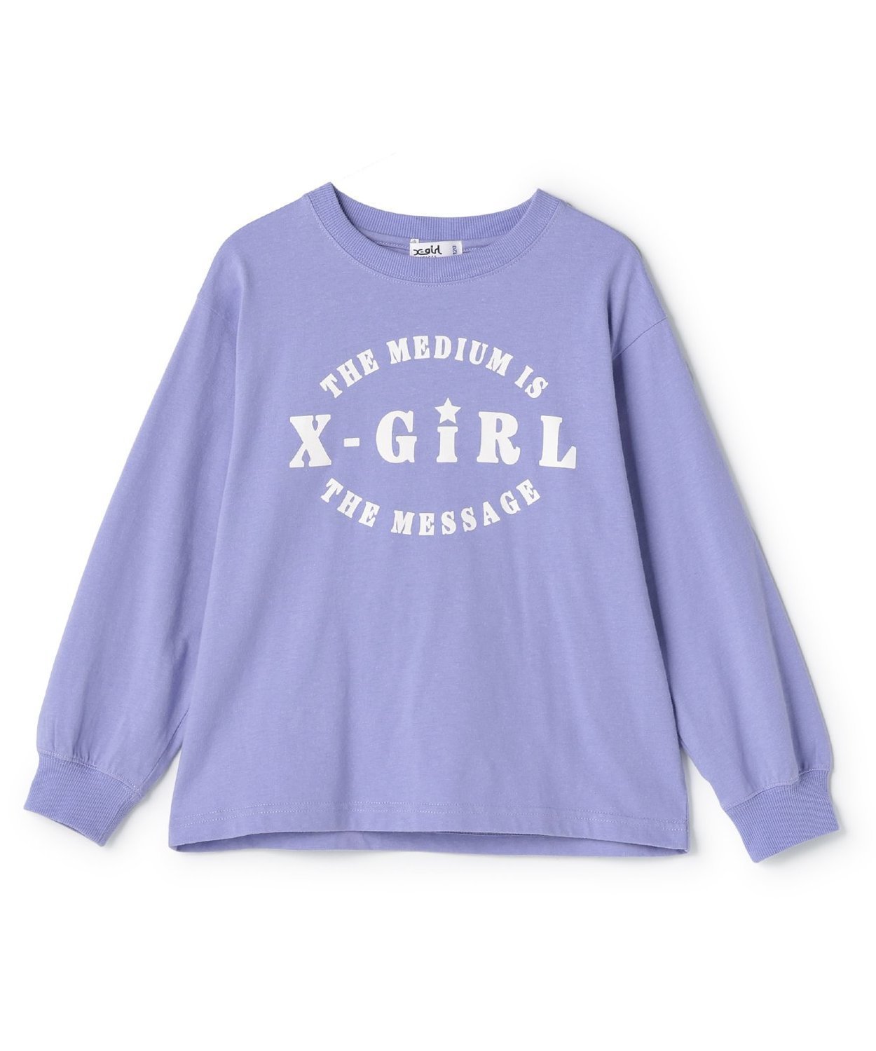 X-girl Stages 【限定福袋】ロゴ長袖Tシャツ ナルミヤオンライン トップス カットソー・Tシャツ パープル【送料無料】のサムネイル
