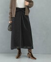 【SALE/50%OFF】URBAN RESEARCH ROSSO ドットフロッキーフレアスカート アーバンリサーチロッソ スカート その他のスカート ブラック ベージュ【送料無料】