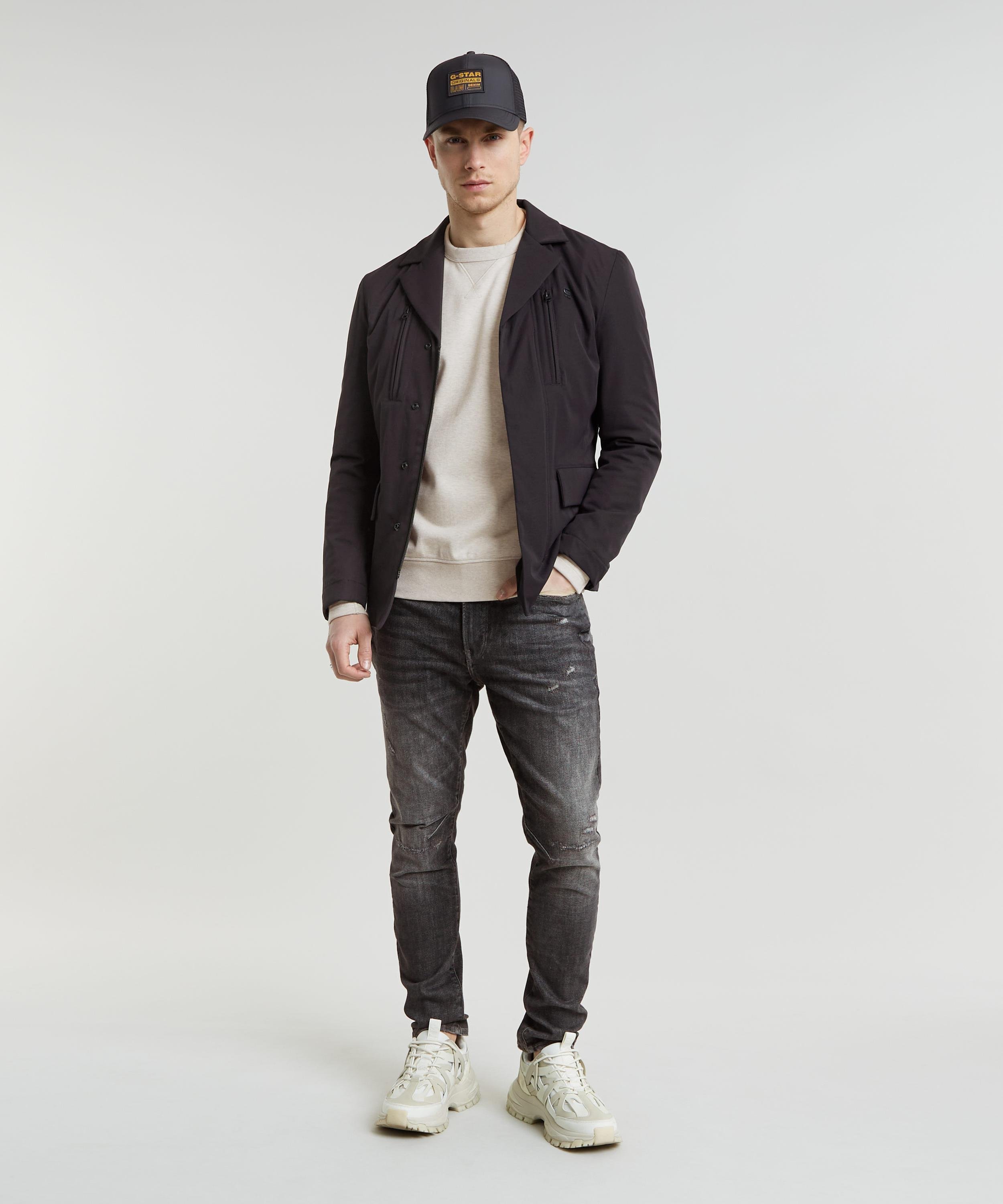 【公式ショップ】CARGO ZIP TECH BLAZER/ライトウェイト中綿テックブレザー ジースターロゥ ジャケット・アウター テーラードジャケット・ブレザー ブラック