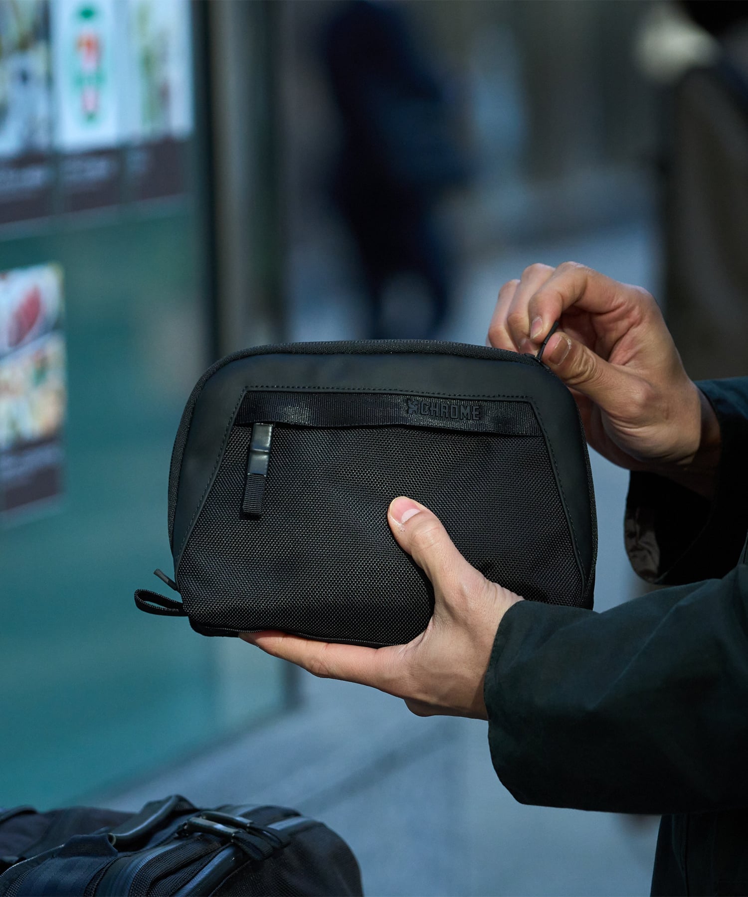 CHROME (M)AXCEL CABLE POUCH クローム 財布・ポーチ・ケース ポーチ ブラック【送料無料】