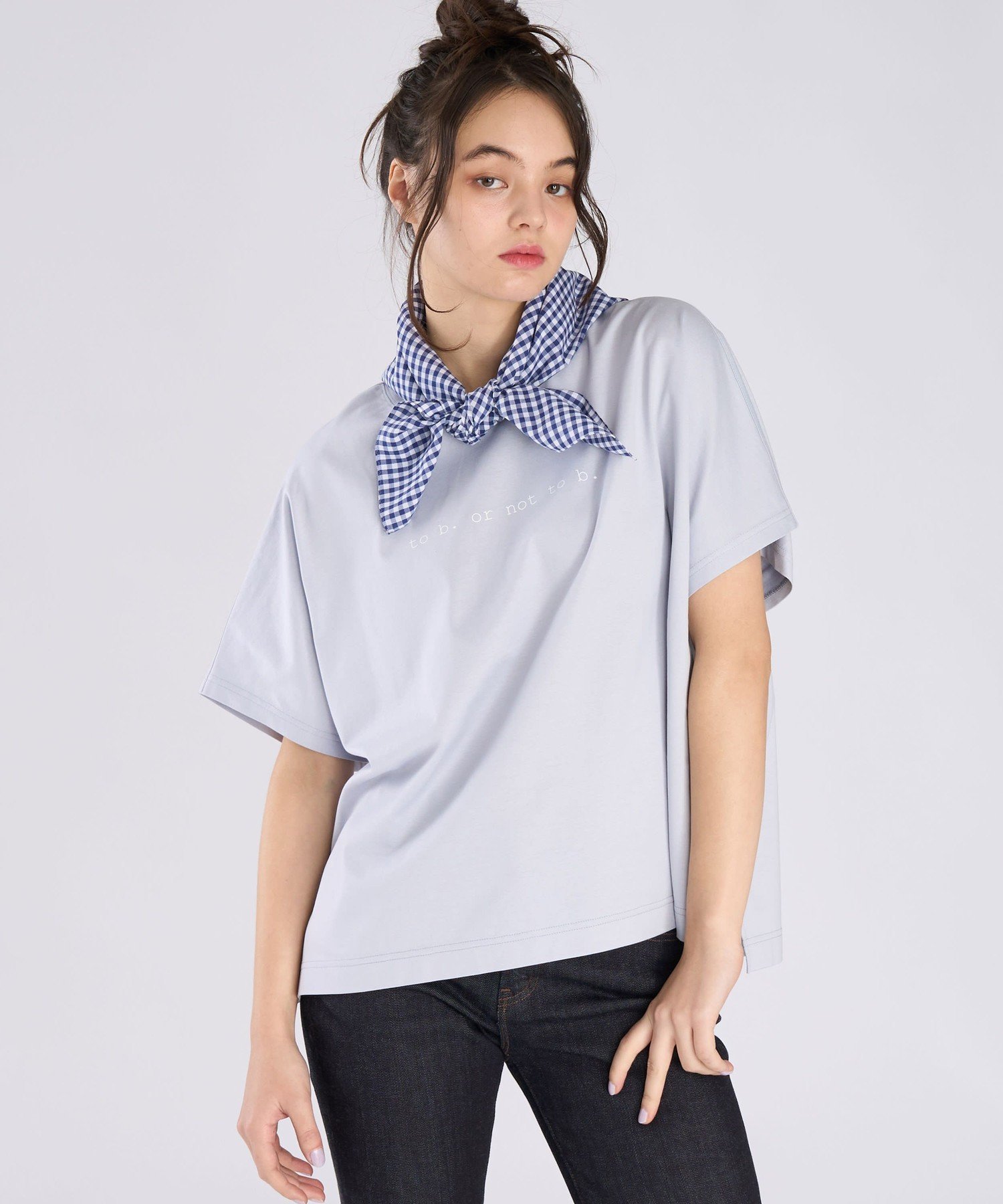 . To b. by agnes b. * NEEDBY heritage TO B. OR NOT TO B. BIG TS アニエスベー トップス カットソー・Tシャツ ブルー