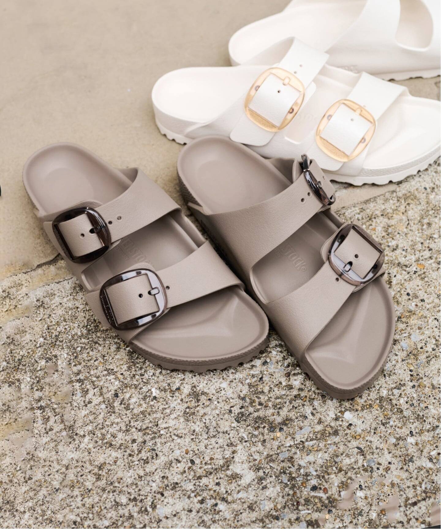 FRAMeWORK BIRKENSTOCK/ビルケンシュトック ARIZONA BIG BUCKLE EVA フレームワーク シューズ・靴 サンダル ホワイト ブラウン【送料無料】