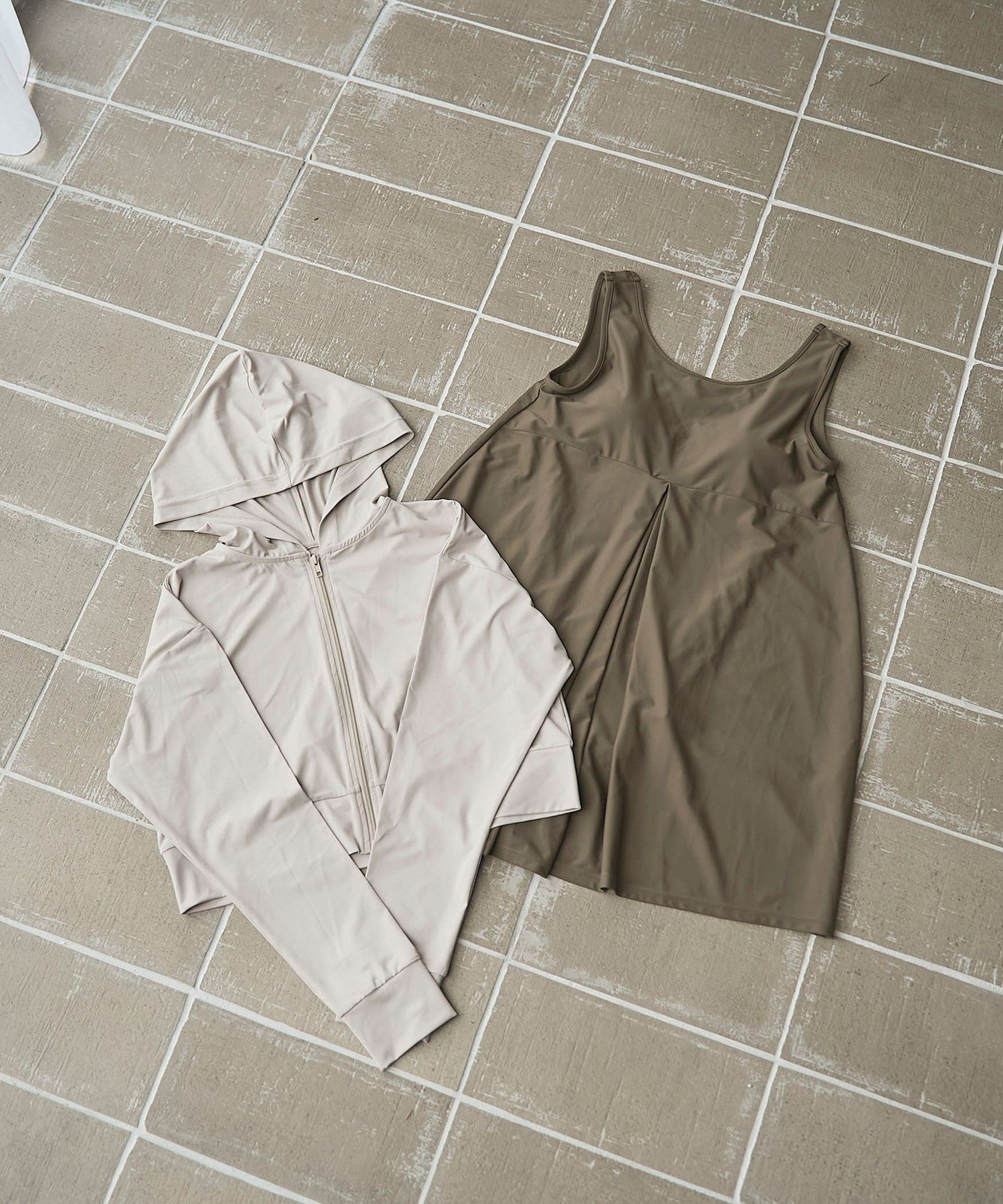 【SALE／10%OFF】coen 【UVカット率90%以上/2点セット/WEB限定/体型カバー】オール...