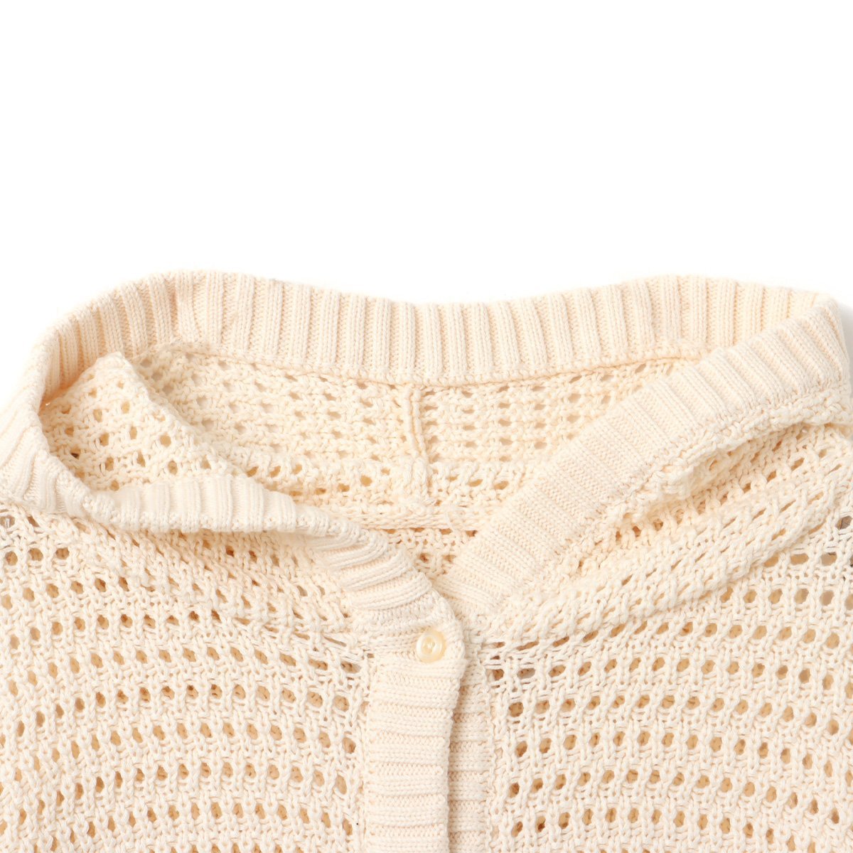 atmos pink atmos pink Hoodie Knit Cardigan IVORY アトモス トップス ニット ホワイト