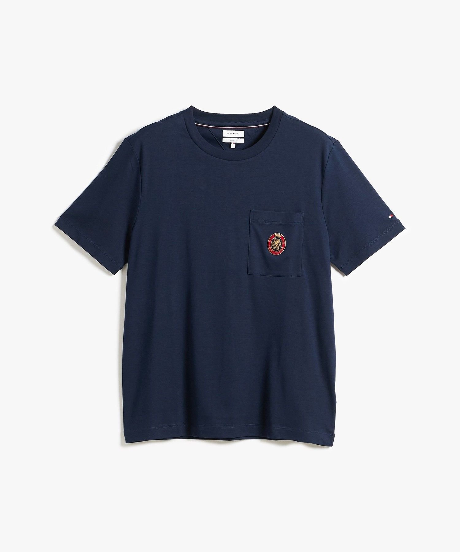 TOMMY HILFIGER 【公式】クレストポケットフルイドコットンTシャツ 26AW トミーヒルフィガー トップス カットソー・Tシャツ ホワイト ネイビー ピンク【送料無料】