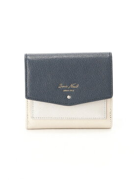 SMIR NASLI Classy Leather HalfWallet サミールナスリ 財布/小物 財布 ネイビー ピンク ホワイト【送料無料】