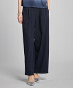 【SALE/50%OFF】COMME CA ISM レーヨンナイロンヴィンテージ ドロストワイドパンツ コムサイズム パンツ その他のパンツ ホワイト ネイビー【送料無料】(4)