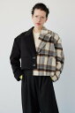 【SALE/10%OFF】HeRIN.CYE Bi color asymmetry jacket ヘリンドットサイ ジャケット・アウター その他のジャケット・アウター ブラウン ブラック【送料無料】