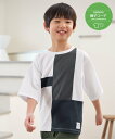 【SALE/40%OFF】ikka 【親子おそろい】7分袖ポンチブロックスT(120~160cm) イッカ トップス カットソー・Tシャツ ホワイト ブラック
