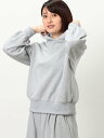 【SALE/20%OFF】NICOLE white 【WALDO】ミニ裏毛パーカー ニコル クラブ トップス パーカー・フーディー ネイビー グレー【送料無料】