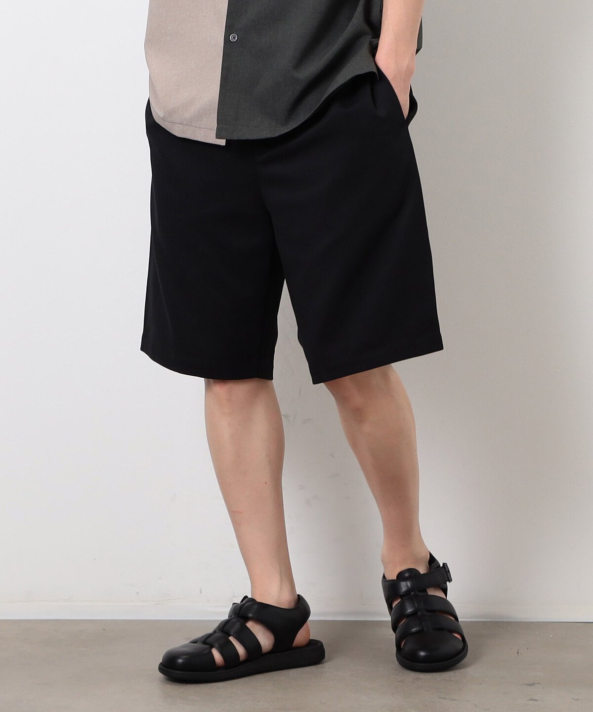 スマート ショートパンツ コムサイズム パンツ その他のパンツ ブラック グレー ブラウン ベージュ
