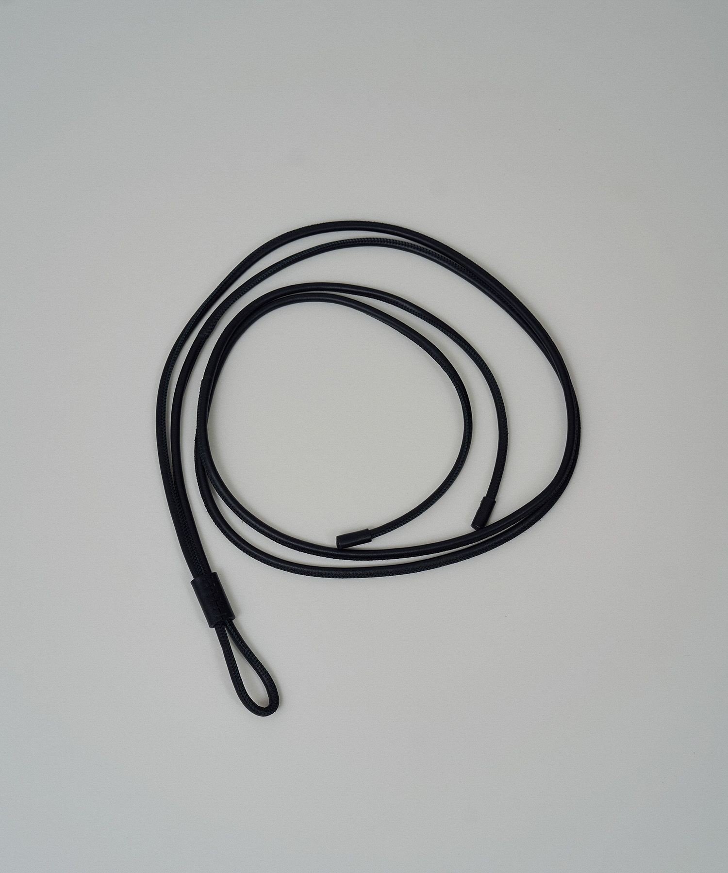 SALON adam et rope' レザーロープベルト サロン アダム エ ロペ ファッション雑貨 ベルト ブラック【送料無料】