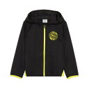 PUMA ボーイズ アクティブ スポーツ ポリ フルジップ フーディ 120-160cm プーマ ジャケット・アウター ナイロンジャケット ブラック【送料無料】(4)