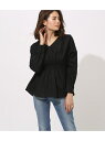 AZUL by moussy WAIST SHIRRING BLOUSE アズールバイマウジー シャツ/ブラウス【送料無料】