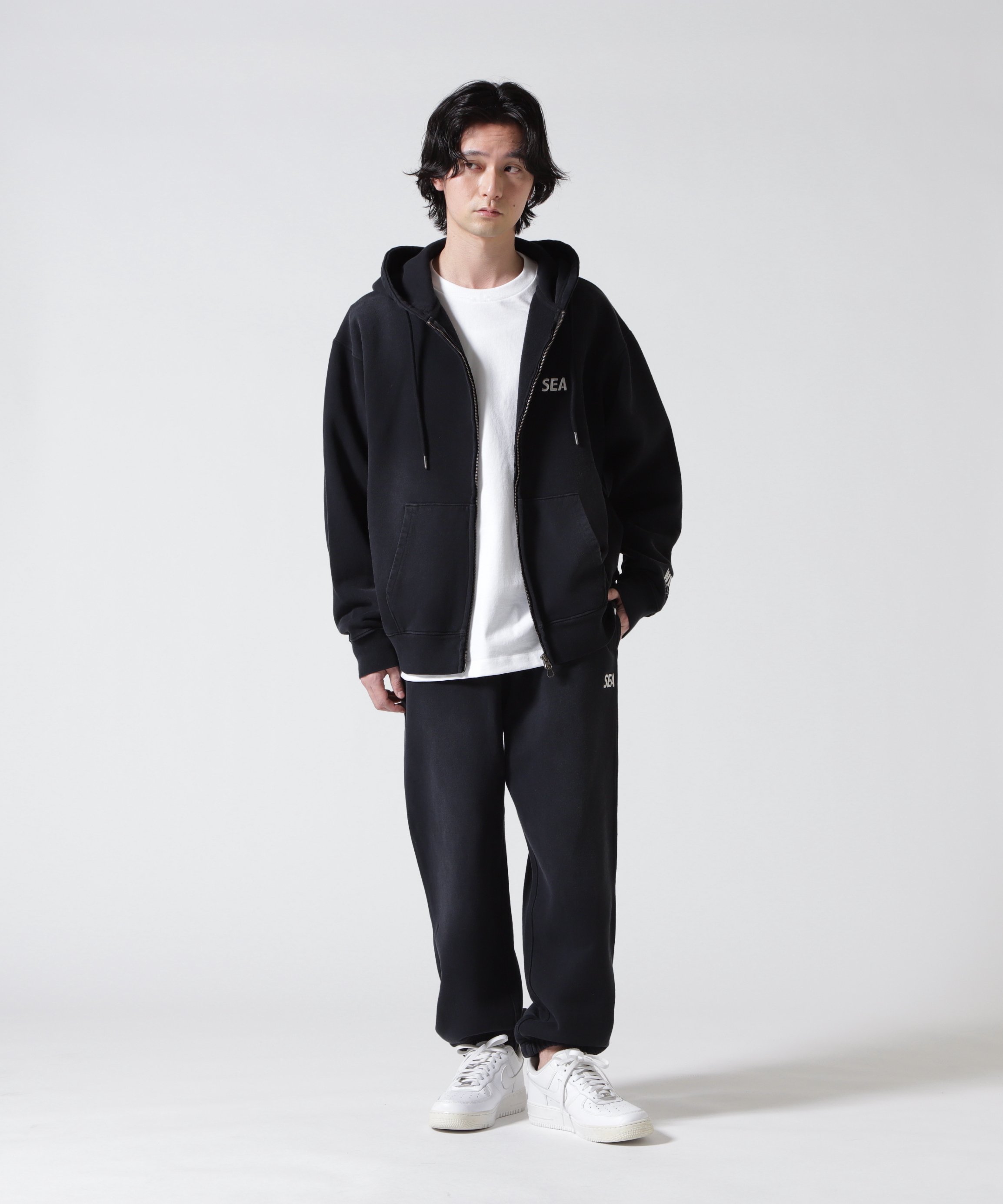 WIND AND SEA(ウィンダンシー)SULFUR DYEING LOGO SWEATPANT ビーセカンド パンツ その他のパンツ ブラック