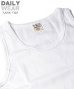 AVIREX 《DAILY/デイリー》RIB TANK TOP/リブ タンクトップ デイリーウェア アヴィレックス トップス ノースリーブ タンクトップ ホワイト ブラック グレー グリーン