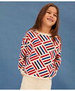 【SALE/30%OFF】PETIT BATEAU スウェットプリント長袖プルオーバー プチバトー トップス スウェット・トレーナー ホワイト【送料無料】