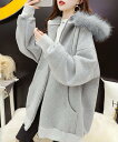 【SALE/35%OFF】miniministore 裏微起毛パーカージップアップ レディース ミニミニストア トップス パーカー・フーディー ホワイト グレー...
