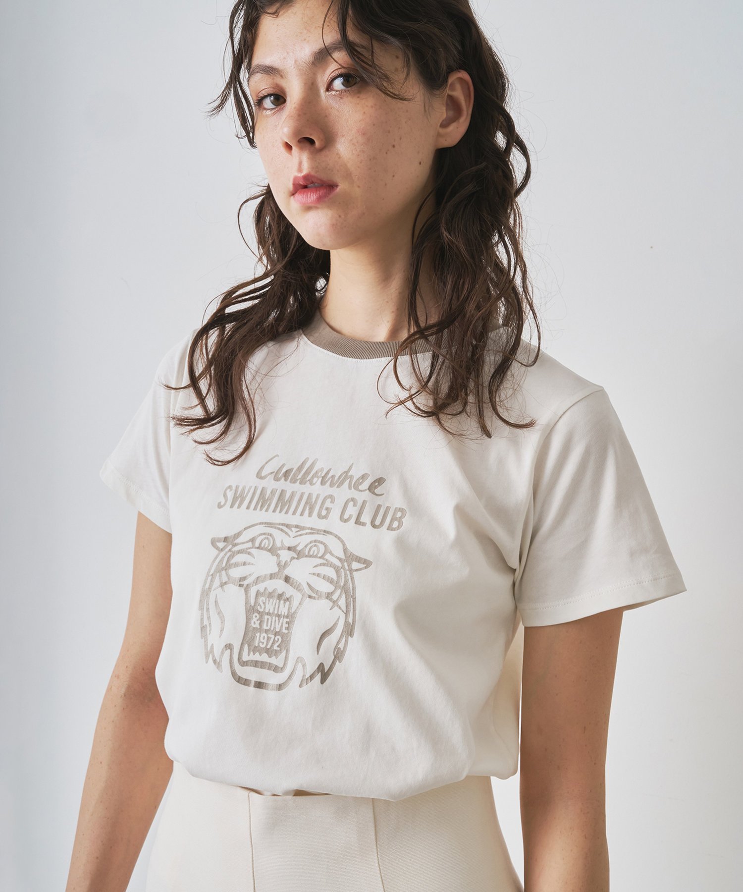 【SALE／30%OFF】Whim Gazette 【THE PAUSE】TIGER Tシャツ ウィム ガゼット トップス カットソー・Tシャツ グリーン ホワイト グレー ベージュ【送料無料】のサムネイル