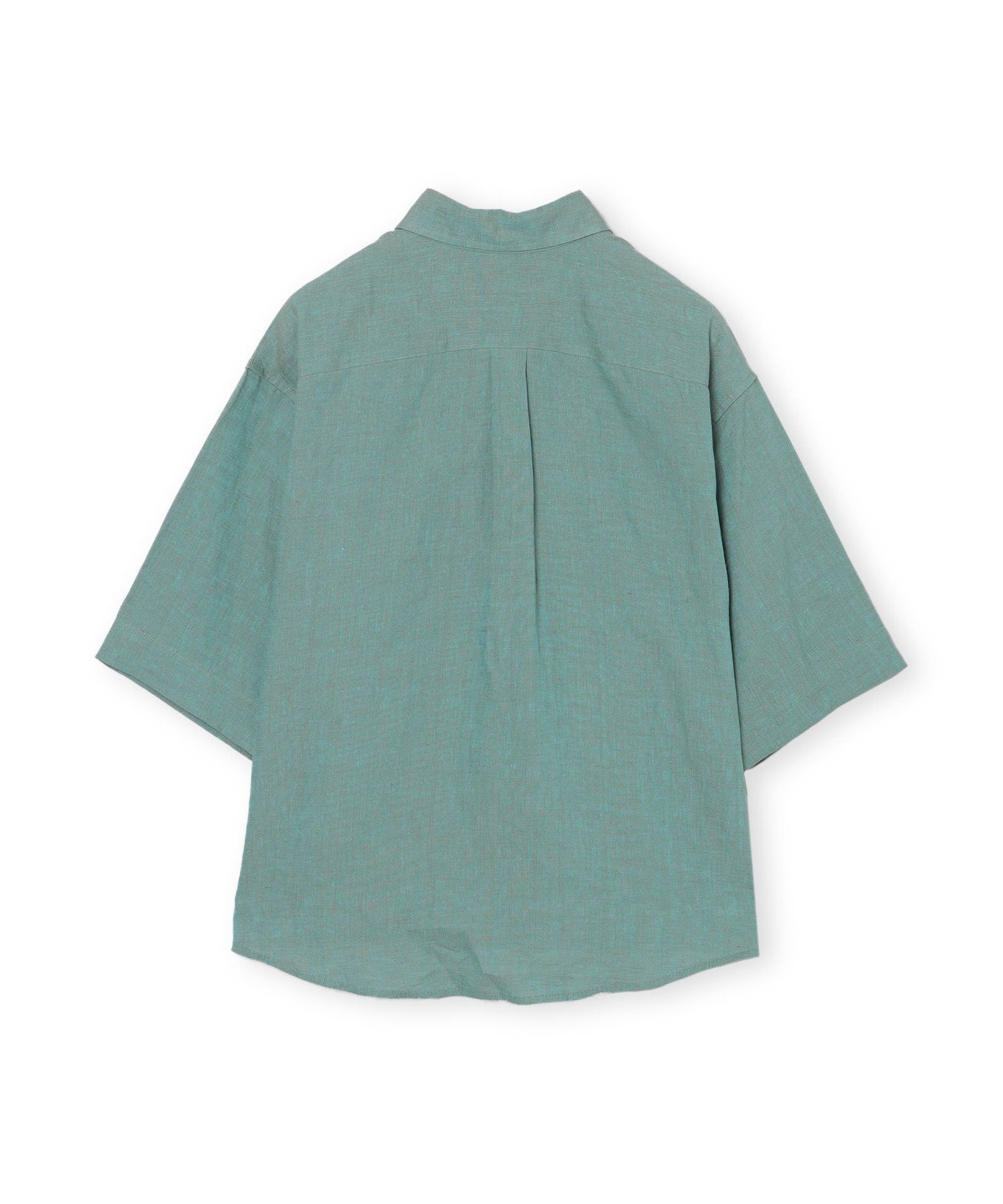【SALE／44%OFF】MACKINTOSH PHILOSOPHY GREY LABEL リネンシャンブレーショートスリーブシャツ マッキントッシュ フィロソフィー トップス シャツ・ブラウス グリーン【送料無料】