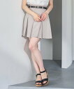 31 Sons de mode 2025春夏新作 ベルト付きタックスカショーパン トランテアン ソン ドゥ モード パンツ その他のパンツ グレー ブラック【送料無料】