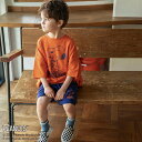 branshes 【ピーナッツ 75周年】×ブランシェス 7分袖Tシャツ ブランシェス トップス カットソー・Tシャツ ベージュ ブルー オレンジ
