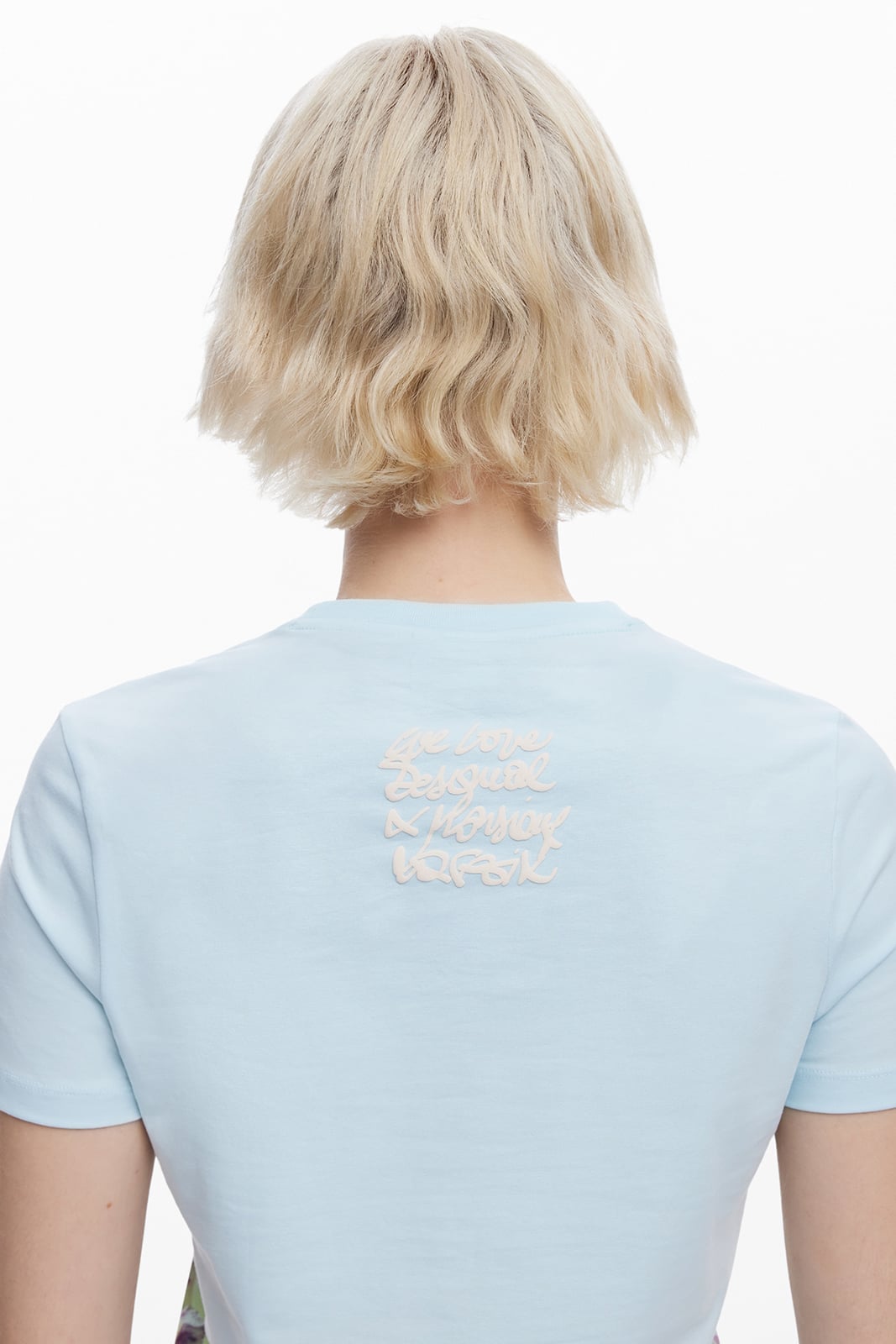 NATURELACROIX Tシャツショートスリーブ デシグアル トップス カットソー・Tシャツ ブルー