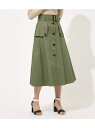 AZUL by moussy TRENCH FLARE SKIRT アズールバイマウジー スカート【送料無料】