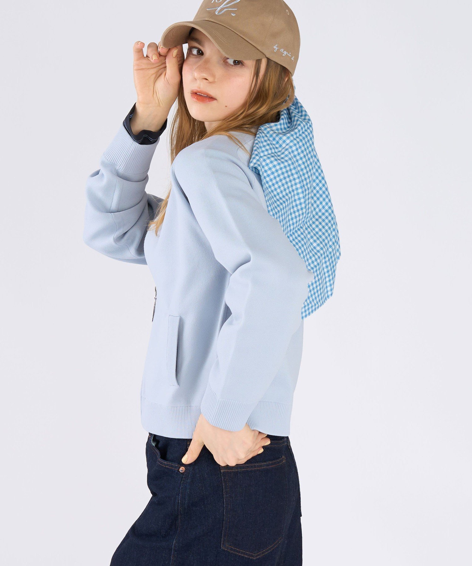 To b. by agnes b. ニット ジップアップ ブルゾン アニエスベー トップス ニット【送料無料】