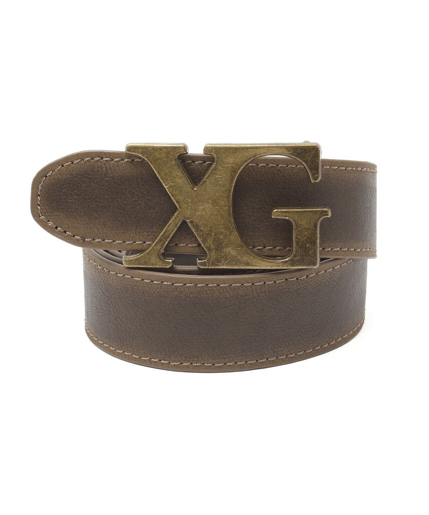 X-girl XG EMBLEM CLASP FAUX LEATHER BELT エックスガール アクセサリー・腕時計 その他のアクセサリー・腕時計 ブラック ブラウン