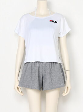 【SALE／70%OFF】FILA 【FILA】無地T・ショートパンツ付きビブトップ4点セット ニッキー スポーツ/水着 スポーツウェア ネイビー ホワイト