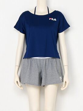 【SALE／70%OFF】FILA 【FILA】無地T・ショートパンツ付きビブトップ4点セット ニッキー スポーツ/水着 スポーツウェア ネイビー ホワイト