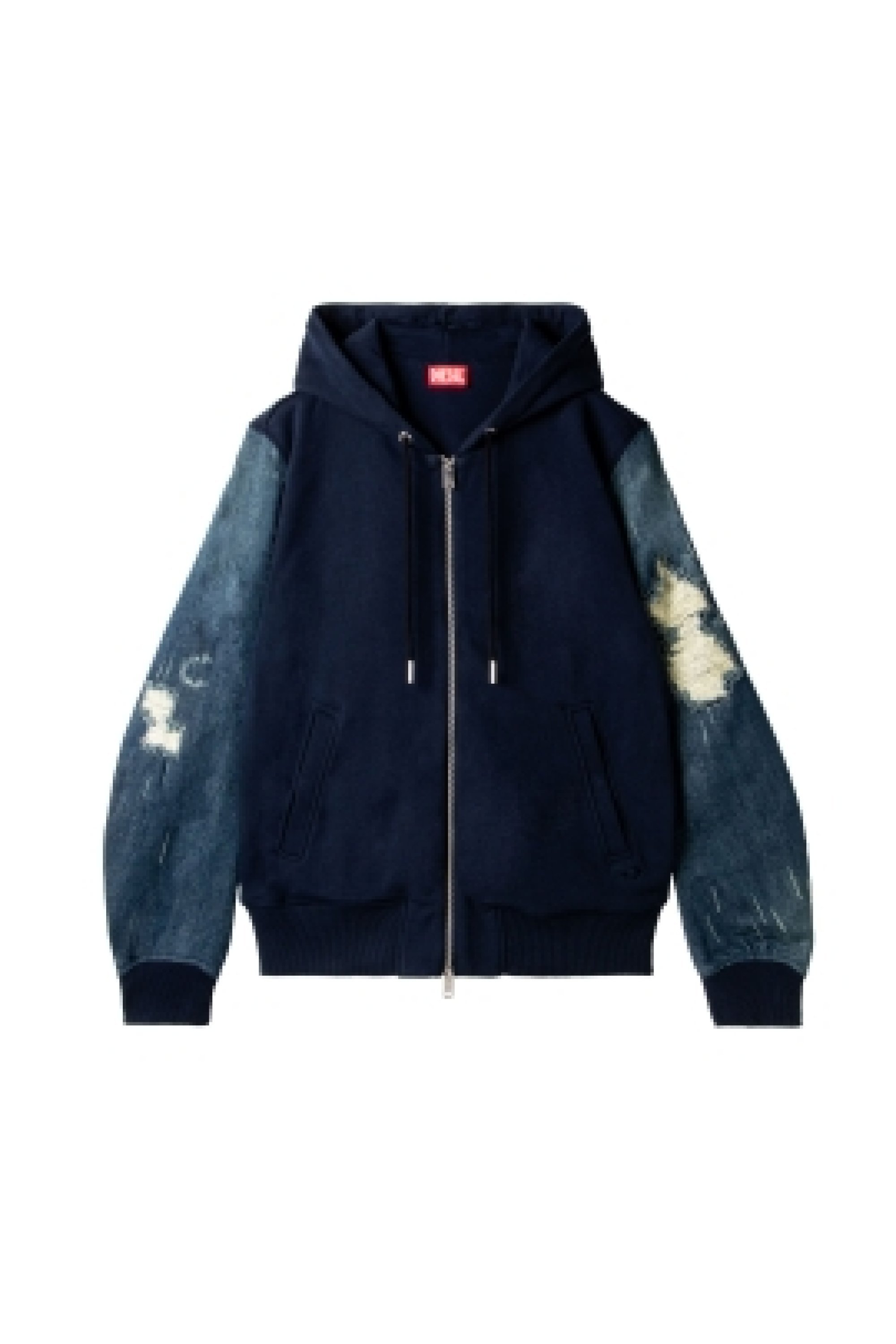 DIESEL メンズ ジャケット パーカー ジップアップ S-MIRR-NEW JACKET ディーゼル トップス パーカー フーディー ネイビー【送料無料】