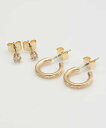 Kahiko メタルピアス4点セット アミナコレクション アクセサリー・腕時計 ピアス ゴールド シルバー