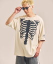 SELECT BRANDS vanson/バンソン SKELTON BONES-Thermal SS Tee(MENS) ジャックローズ トップス カットソー・Tシャツ ホワイト ブラック【送料無料】