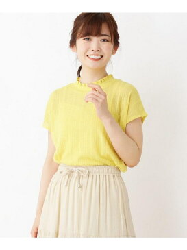 【SALE/70%OFF】SHOO・LA・RUE 【2点セット】シャ-リング襟ニットソー+キャミソール シューラルー ニット アンサンブル ホワイト ブラック イエロー