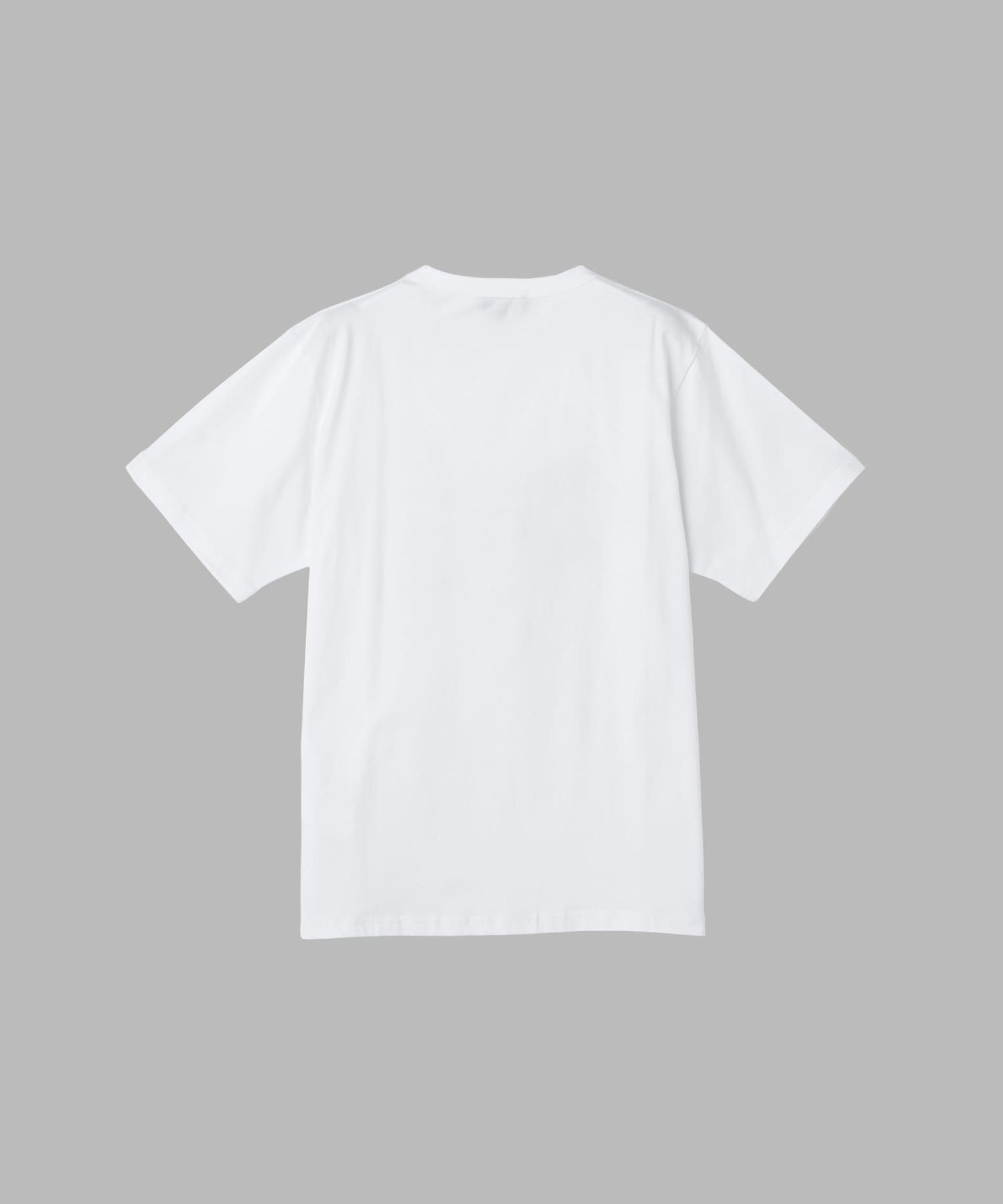 メッセージ プリント コットン 半袖 Tシャツ "j'kiffe le Louvre" アニエスベー トップス カットソー・Tシャツ ホワイト